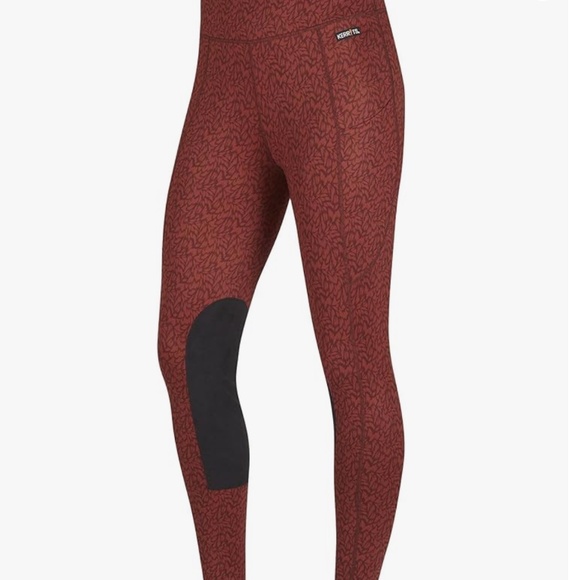 Kerrits Momentum Pocket Equestrian Tights Leggings Cinnabar Wildwood Size XS - Picture 2 of 6